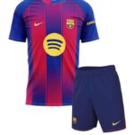 barcelona home jersey and shorts 25 26 season